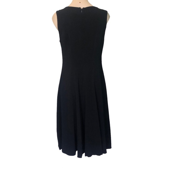🌿 SPORTSCRAFT 🌿 black Aline sleeveless dress v neckline size 10 - Picture 4 of 8